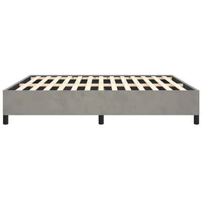 Struttura letto senza Materasso Grigio Chiaro 152x203 cm matrimoniale Velluto | homemem39