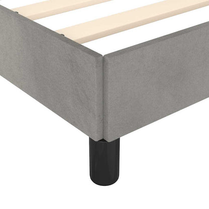 Struttura letto senza Materasso Grigio Chiaro 152x203 cm matrimoniale Velluto | homemem39