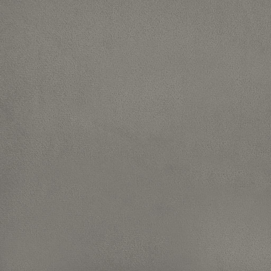 Struttura letto senza Materasso Grigio Chiaro 152x203 cm matrimoniale Velluto | homemem39