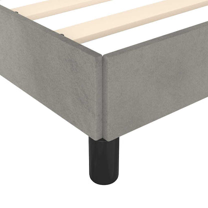 Struttura letto senza Materasso Grigio Chiaro 193x203 cm matrimoniale Velluto | homemem39