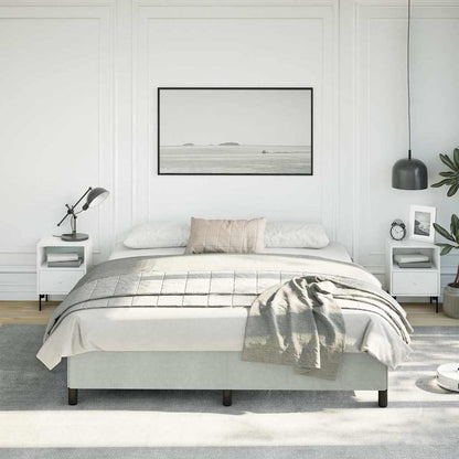 Struttura letto senza Materasso Grigio Chiaro California King Velluto | homemem39