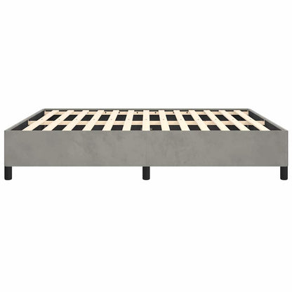 Struttura letto senza Materasso Grigio Chiaro California King Velluto | homemem39