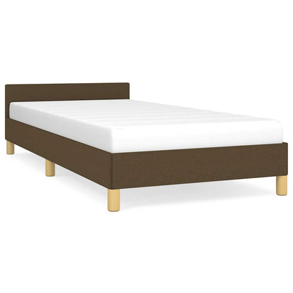 Giroletto senza Materasso Marrone Scuro 80x200 cm Tessuto | homemem39