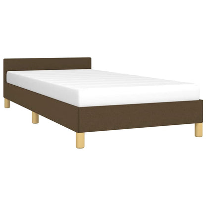 Giroletto senza Materasso Marrone Scuro 80x200 cm Tessuto | homemem39