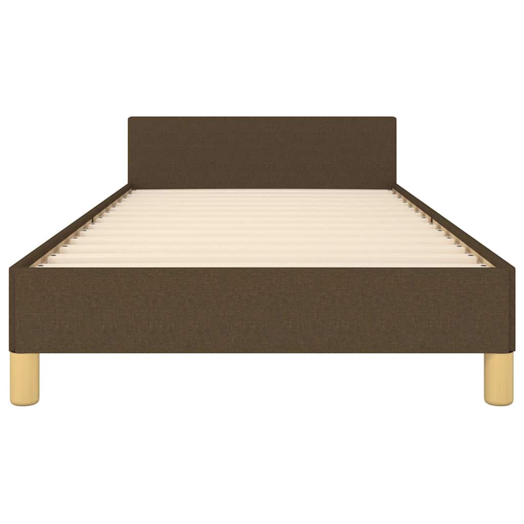 Giroletto senza Materasso Marrone Scuro 80x200 cm Tessuto | homemem39