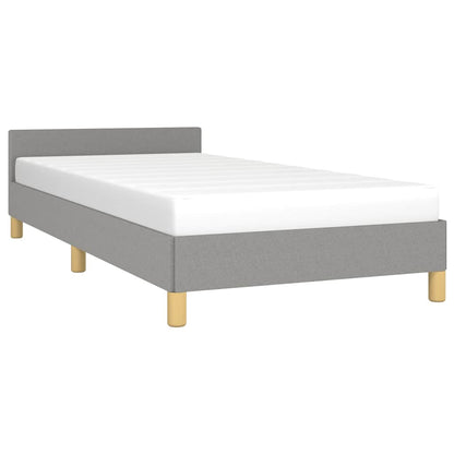 Giroletto senza Materasso Grigio Chiaro 90x190 cm Tessuto | homemem39