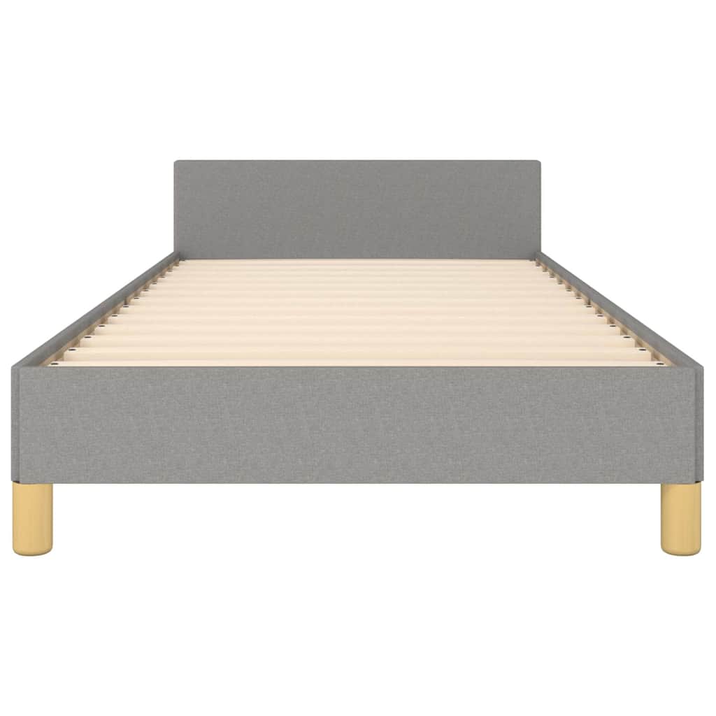 Giroletto senza Materasso Grigio Chiaro 90x190 cm Tessuto | homemem39