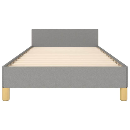 Giroletto senza Materasso Grigio Chiaro 90x190 cm Tessuto | homemem39