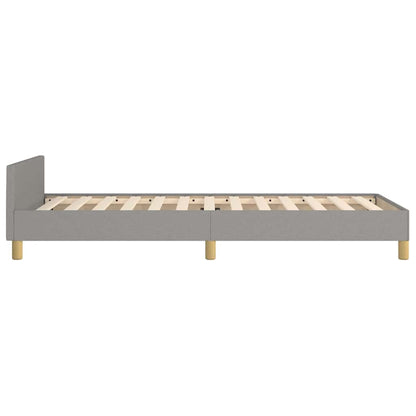 Giroletto senza Materasso Grigio Chiaro 90x190 cm Tessuto | homemem39