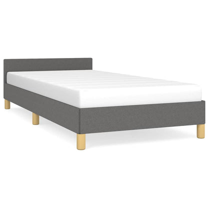 Giroletto senza Materasso Grigio Scuro 90x190 cm Tessuto