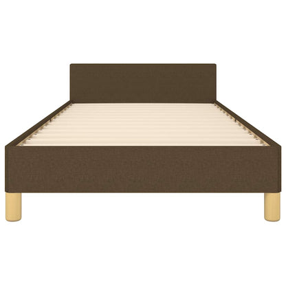 Giroletto senza Materasso Marrone Scuro 90x190 cm Tessuto - homemem39