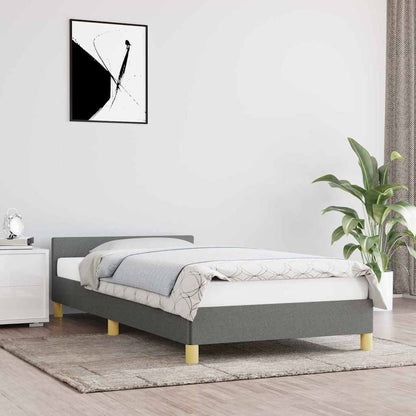 Giroletto senza Materasso Grigio Scuro 90x200 cm Tessuto