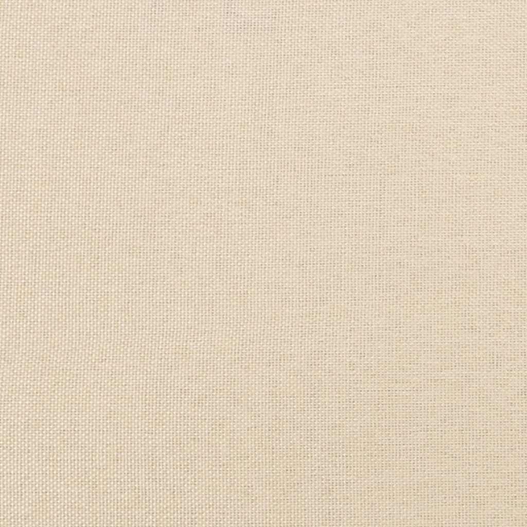 Giroletto con Testiera senza Materasso Crema 90x200 cm Tessuto