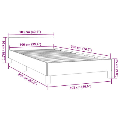 Giroletto senza Materasso Verde 100x200 cm in Tessuto | homemem39