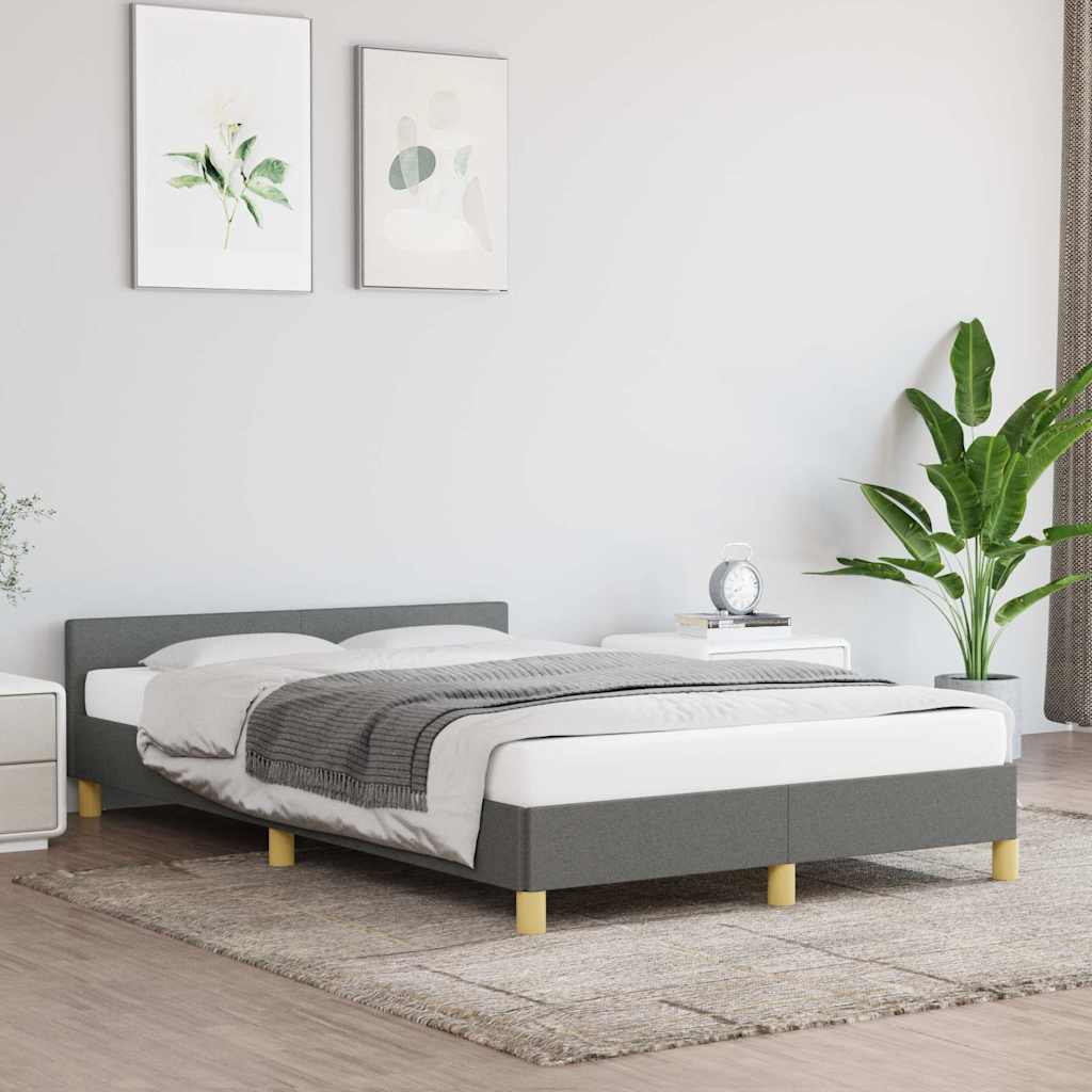Giroletto senza Materasso Grigio Scuro 120x200 cm Tessuto