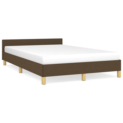 Giroletto senza Materasso Marrone Scuro 120x200 cm Tessuto