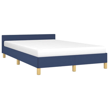 Giroletto con Testiera senza Materasso Blu 120x200 cm Tessuto