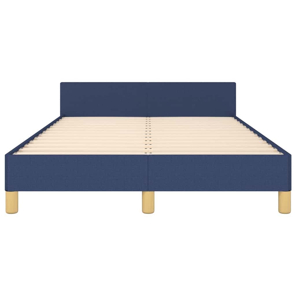Giroletto con Testiera senza Materasso Blu 120x200 cm Tessuto