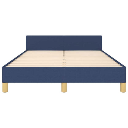 Giroletto con Testiera senza Materasso Blu 120x200 cm Tessuto