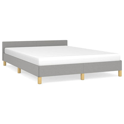 Giroletto senza Materasso Grigio Chiaro 140x190 cm Tessuto