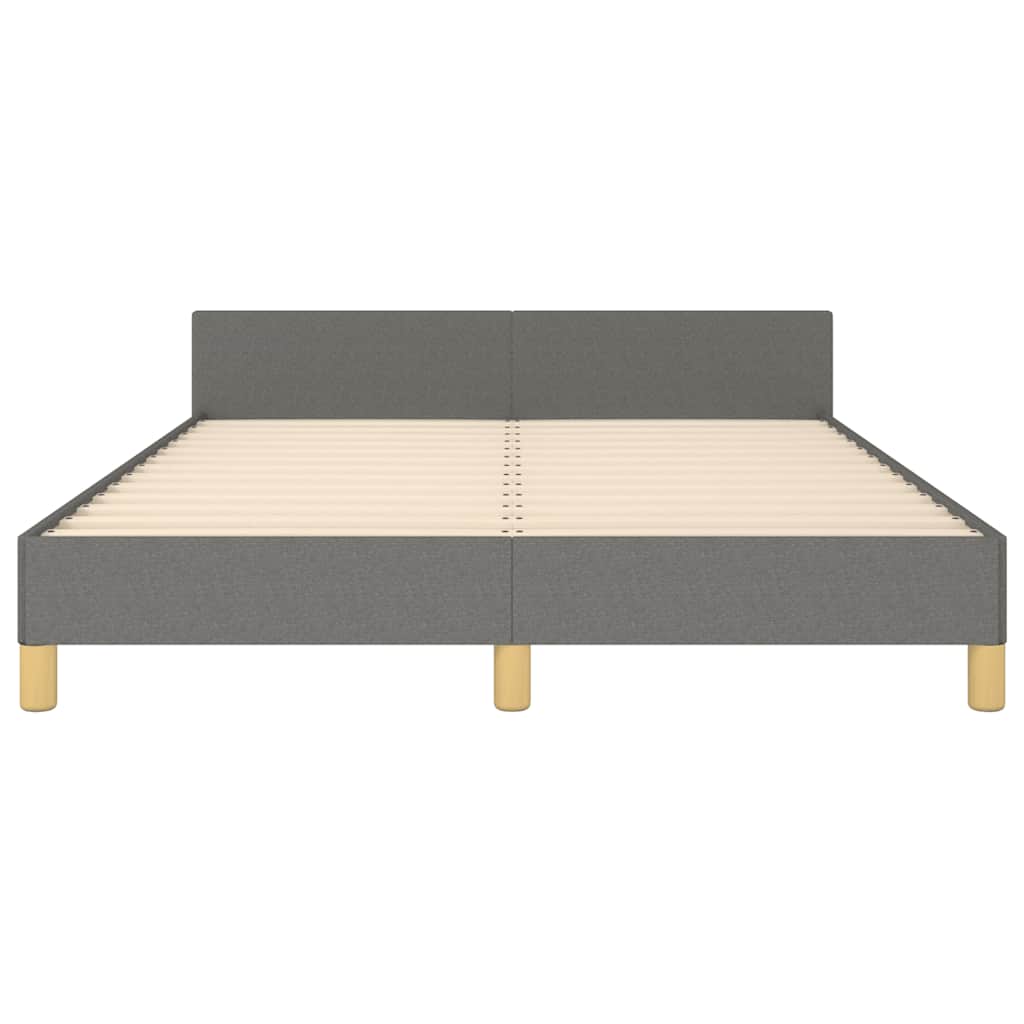 Giroletto senza Materasso Grigio Scuro 140x190 cm Tessuto | homemem39
