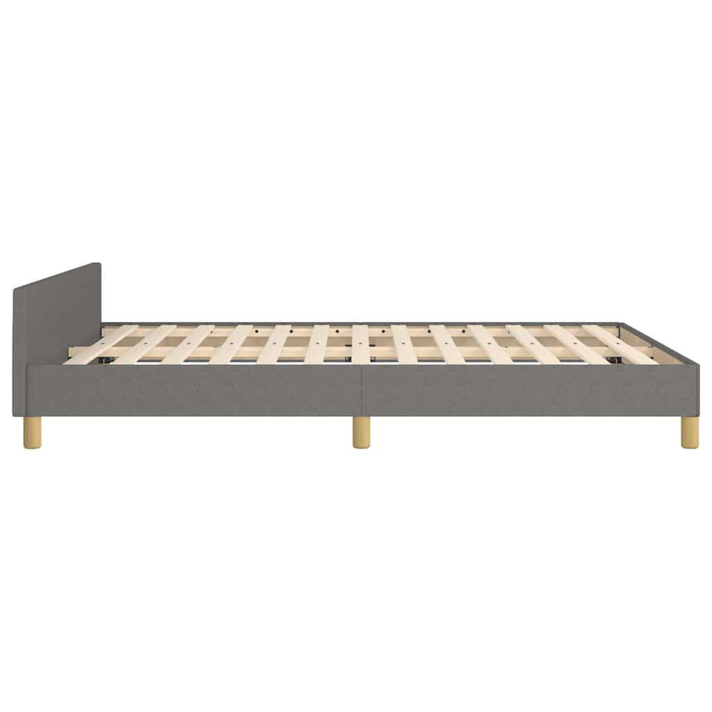 Giroletto senza Materasso Grigio Scuro 140x190 cm Tessuto | homemem39