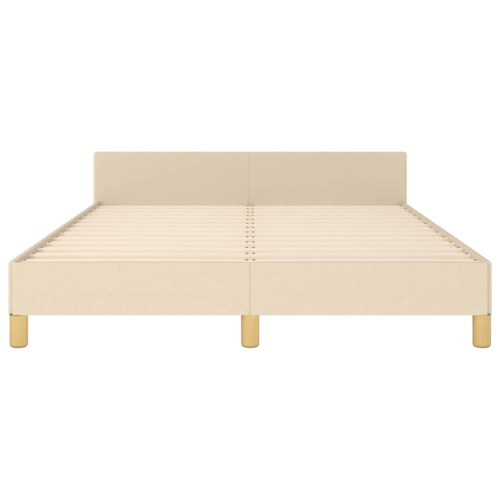 Giroletto senza Materasso Crema 140x190 cm in Tessuto