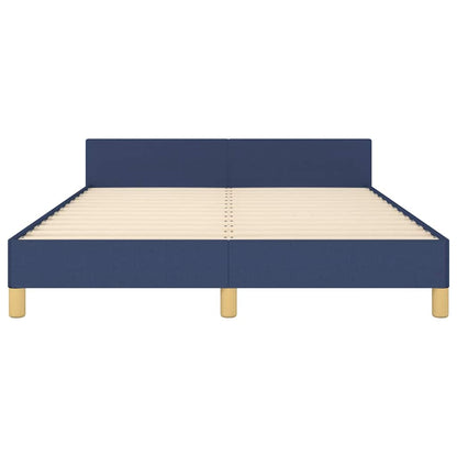 Giroletto con Testiera senza Materasso Blu 140x190 cm Tessuto | homemem39