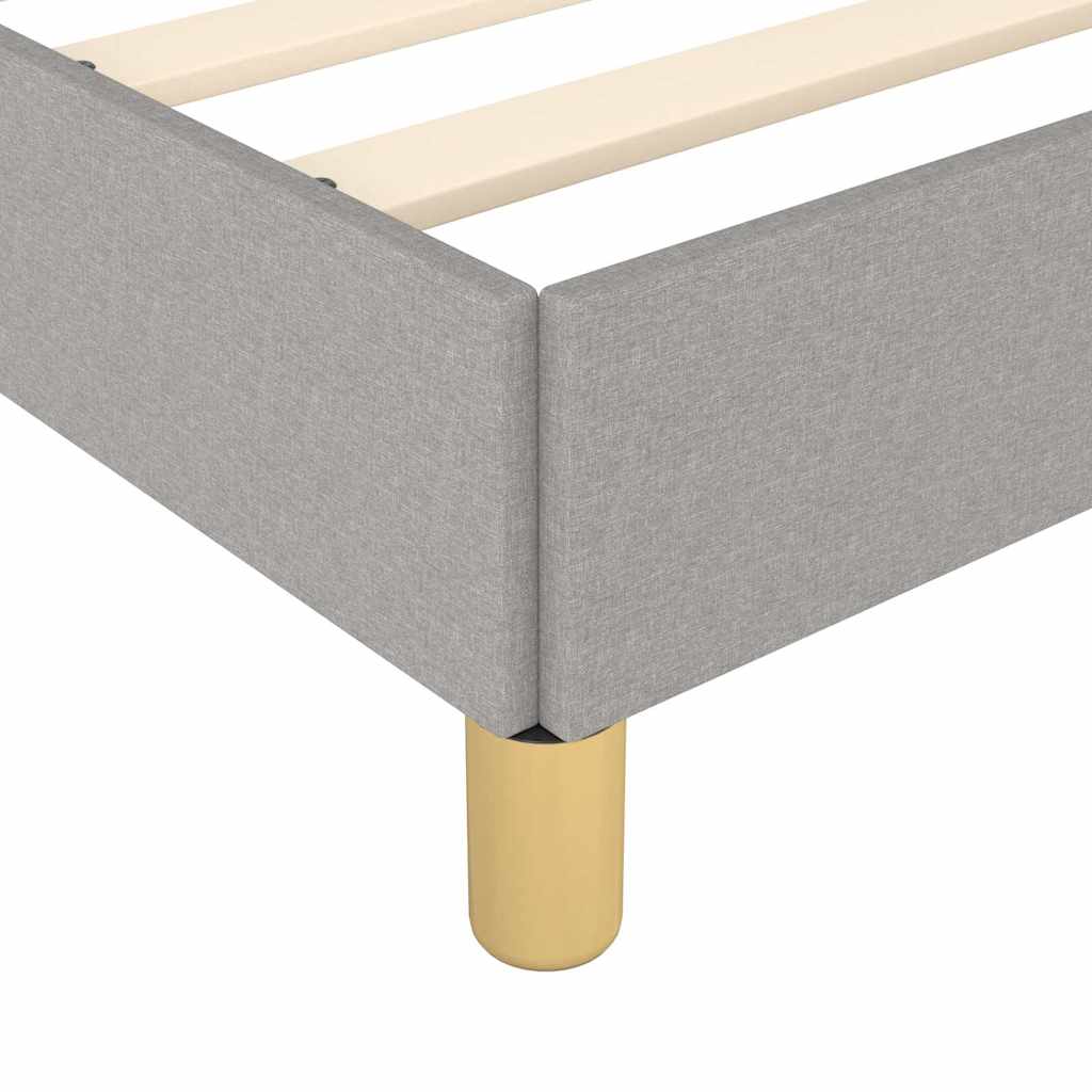 Giroletto senza Materasso Grigio Chiaro 160x200 cm Tessuto
