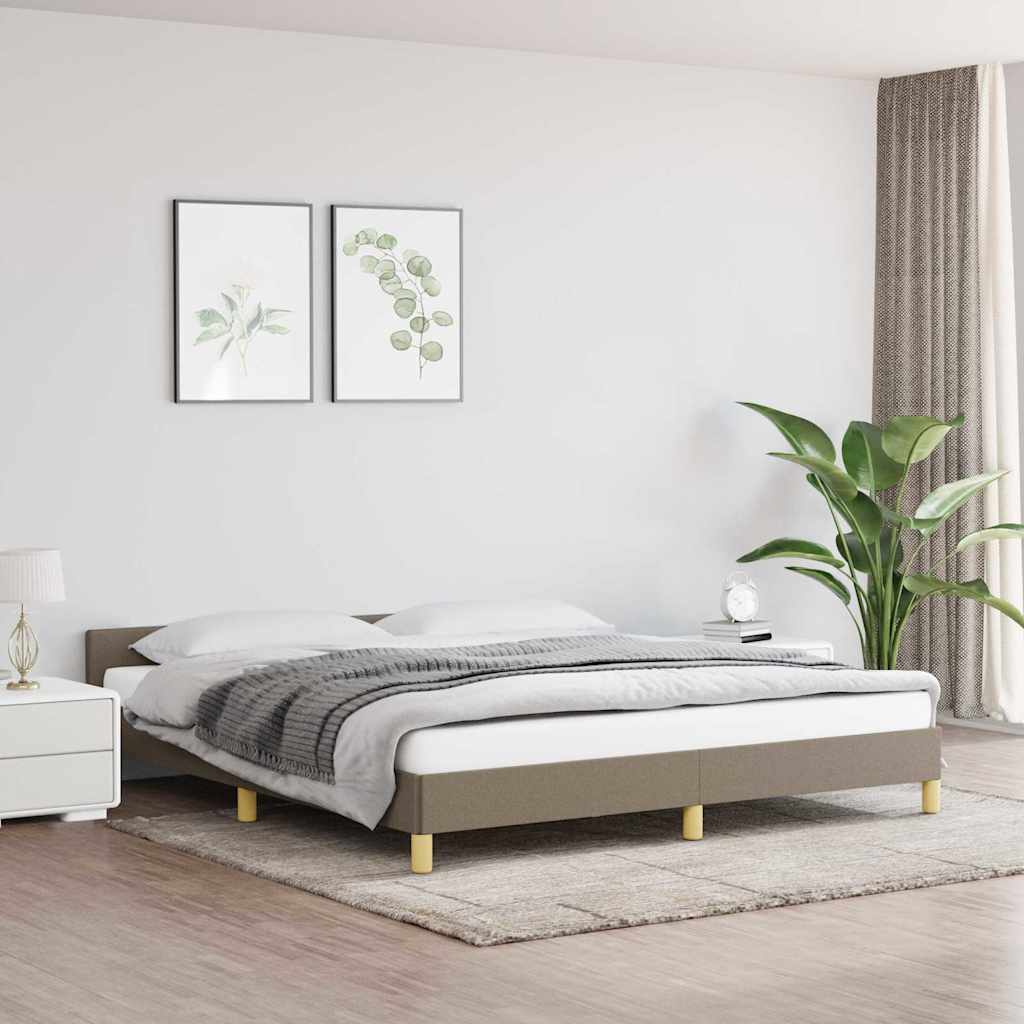 Giroletto senza Materasso Tortora 160x200 cm in Tessuto