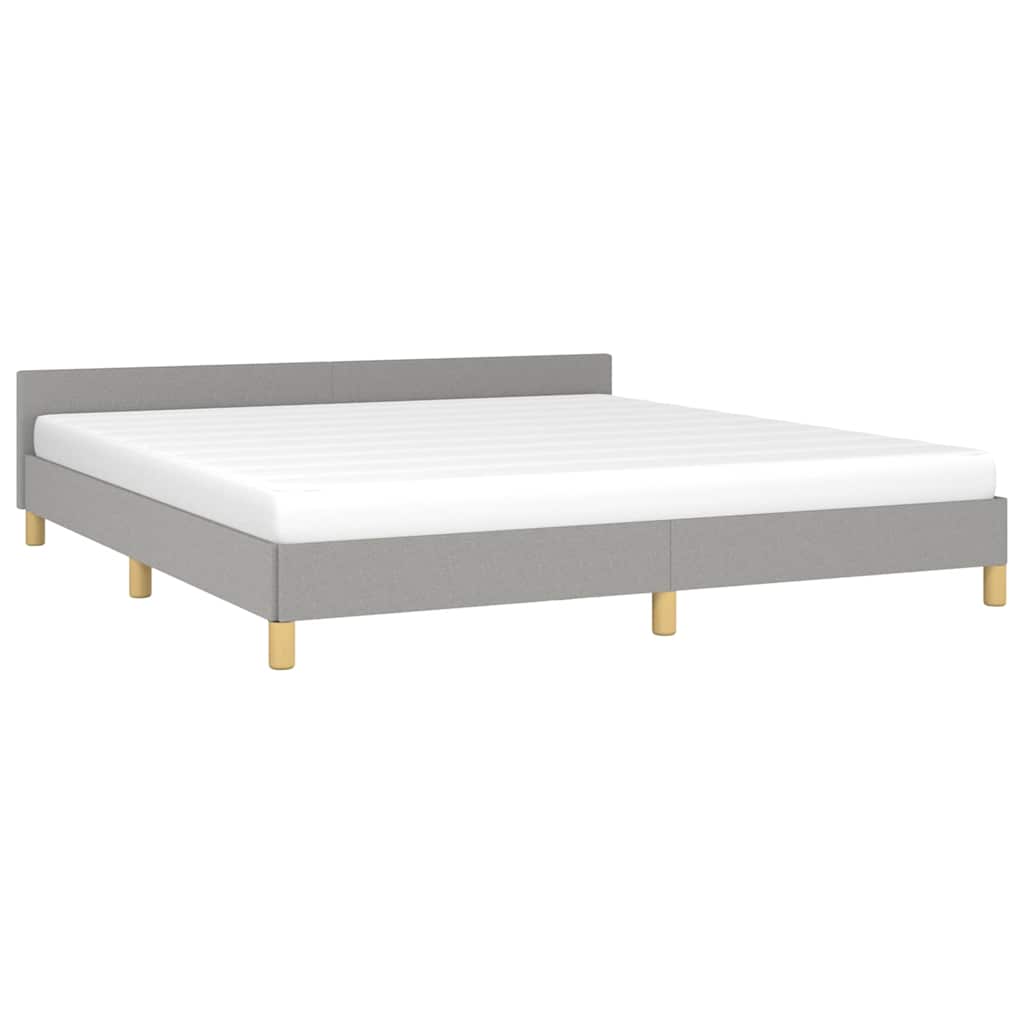 Giroletto senza Materasso Grigio Chiaro 180x200 cm Tessuto