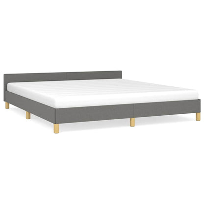 Giroletto senza Materasso Grigio Scuro 180x200 cm Tessuto