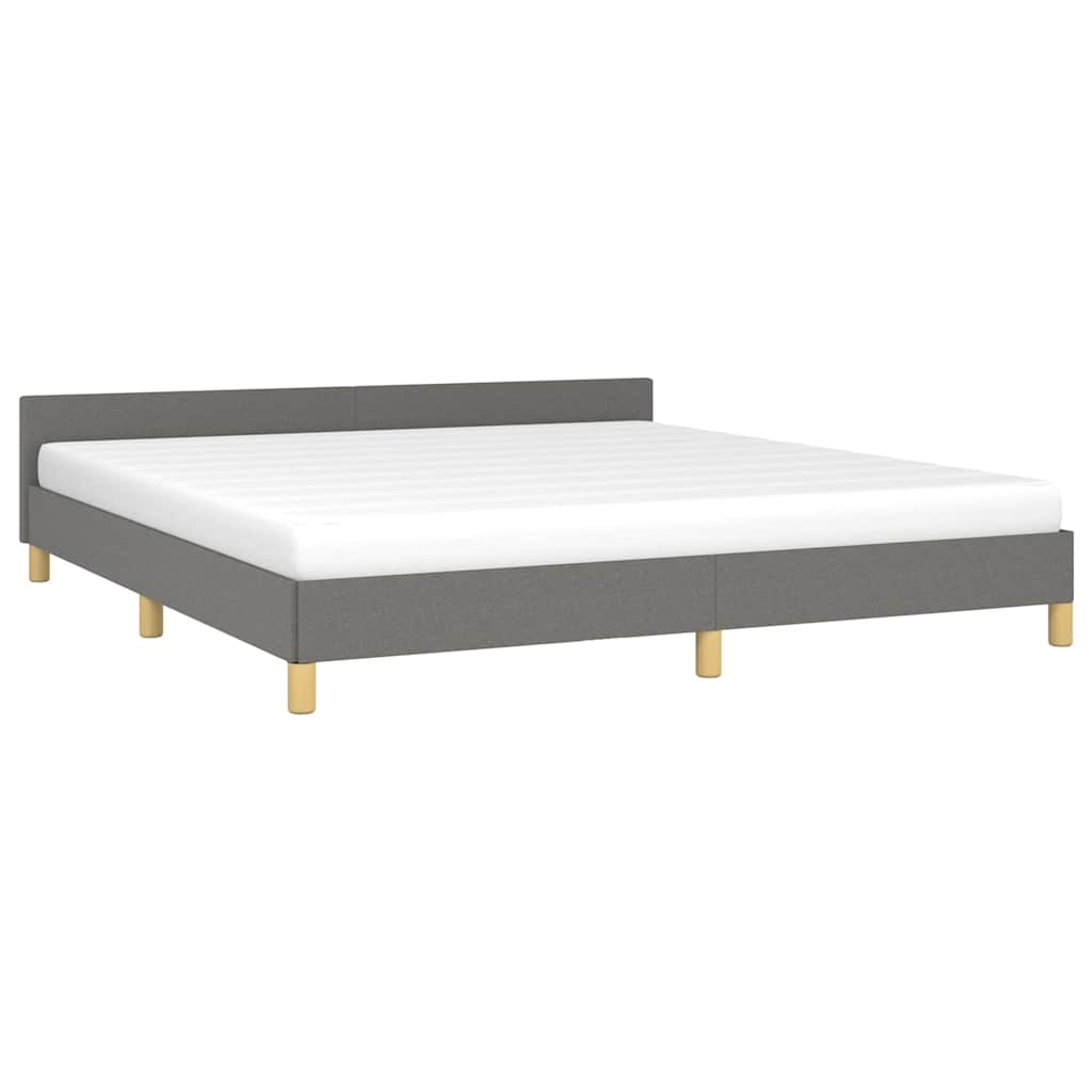 Giroletto senza Materasso Grigio Scuro 180x200 cm Tessuto