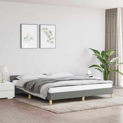Giroletto senza Materasso Grigio Scuro 180x200 cm Tessuto