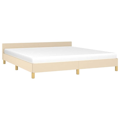 Giroletto senza Materasso Crema 180x200 cm in Tessuto