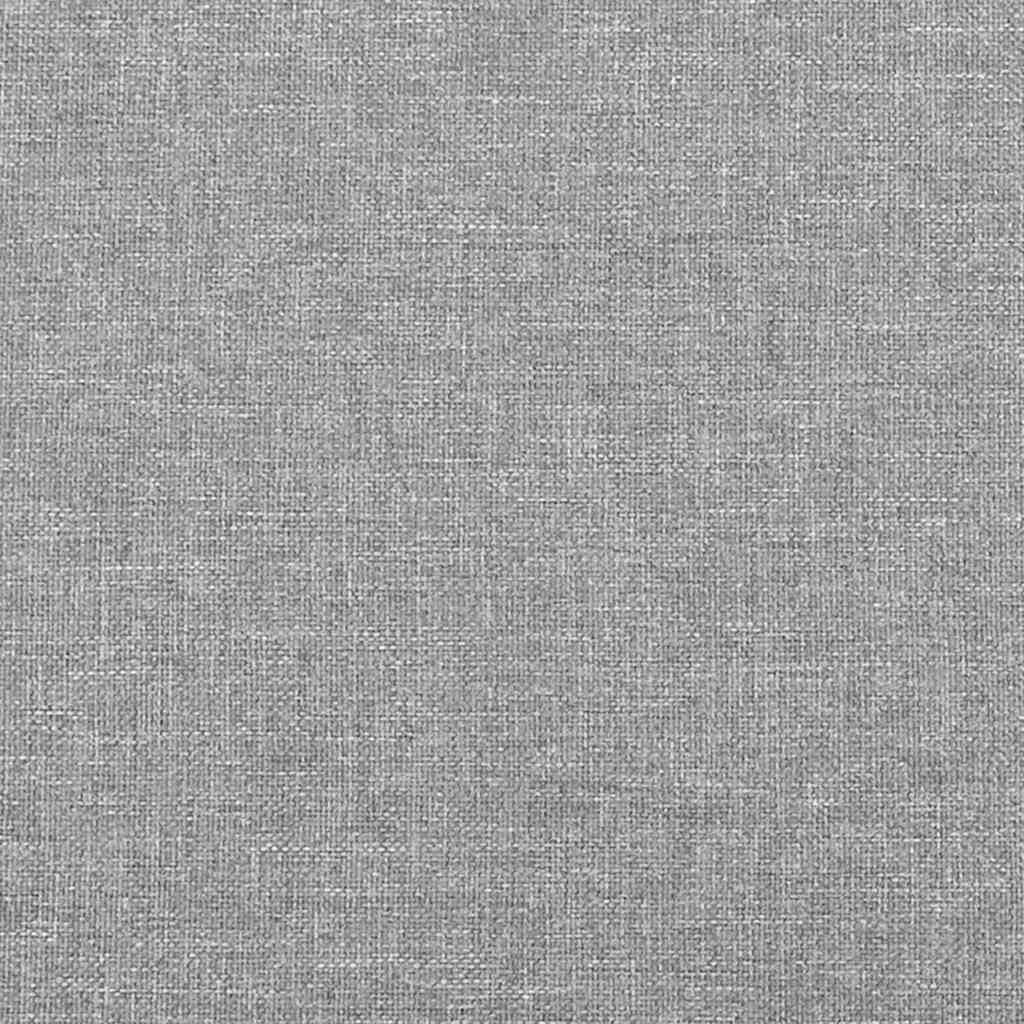Giroletto senza Materasso Grigio Chiaro 200x200 cm Tessuto - homemem39