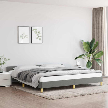 Giroletto senza Materasso Grigio Scuro 200x200 cm Tessuto