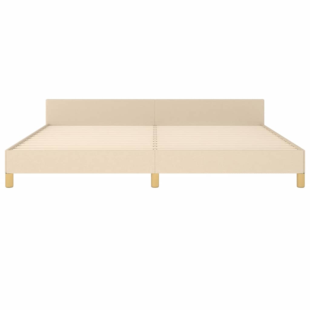 Giroletto senza Materasso Crema 200x200 cm in Tessuto - homemem39