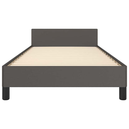 Giroletto con Testiera senza Materasso Grigio 80x200 cm - homemem39