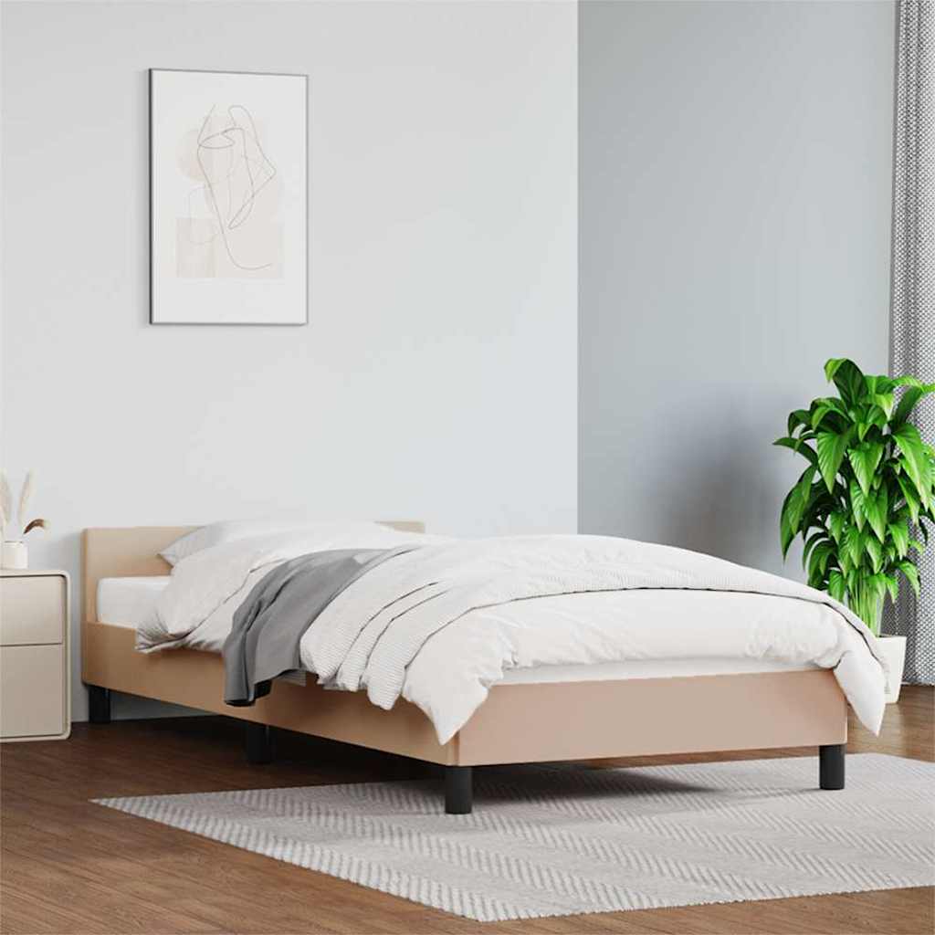 Giroletto con Testiera senza Materasso Cappuccino 80x200 cm