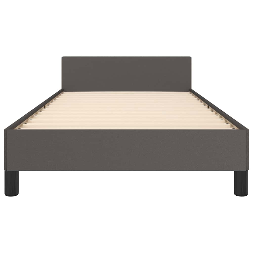 Giroletto con Testiera senza Materasso Grigio 90x190 cm | homemem39