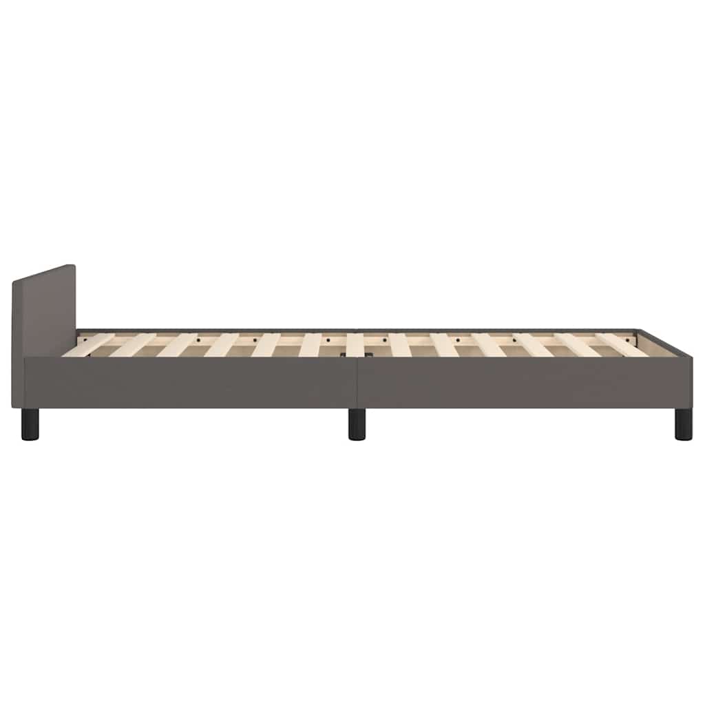 Giroletto con Testiera senza Materasso Grigio 90x190 cm | homemem39