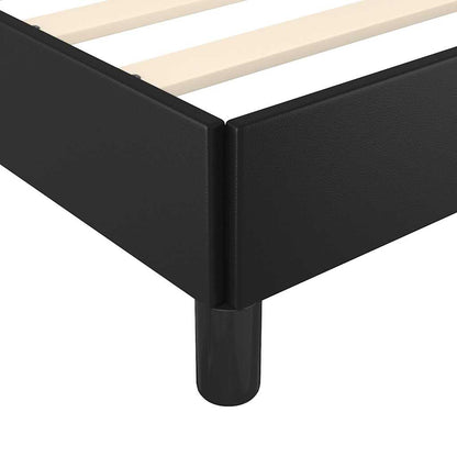 Giroletto con Testiera senza Materasso Nero 100x200 cm