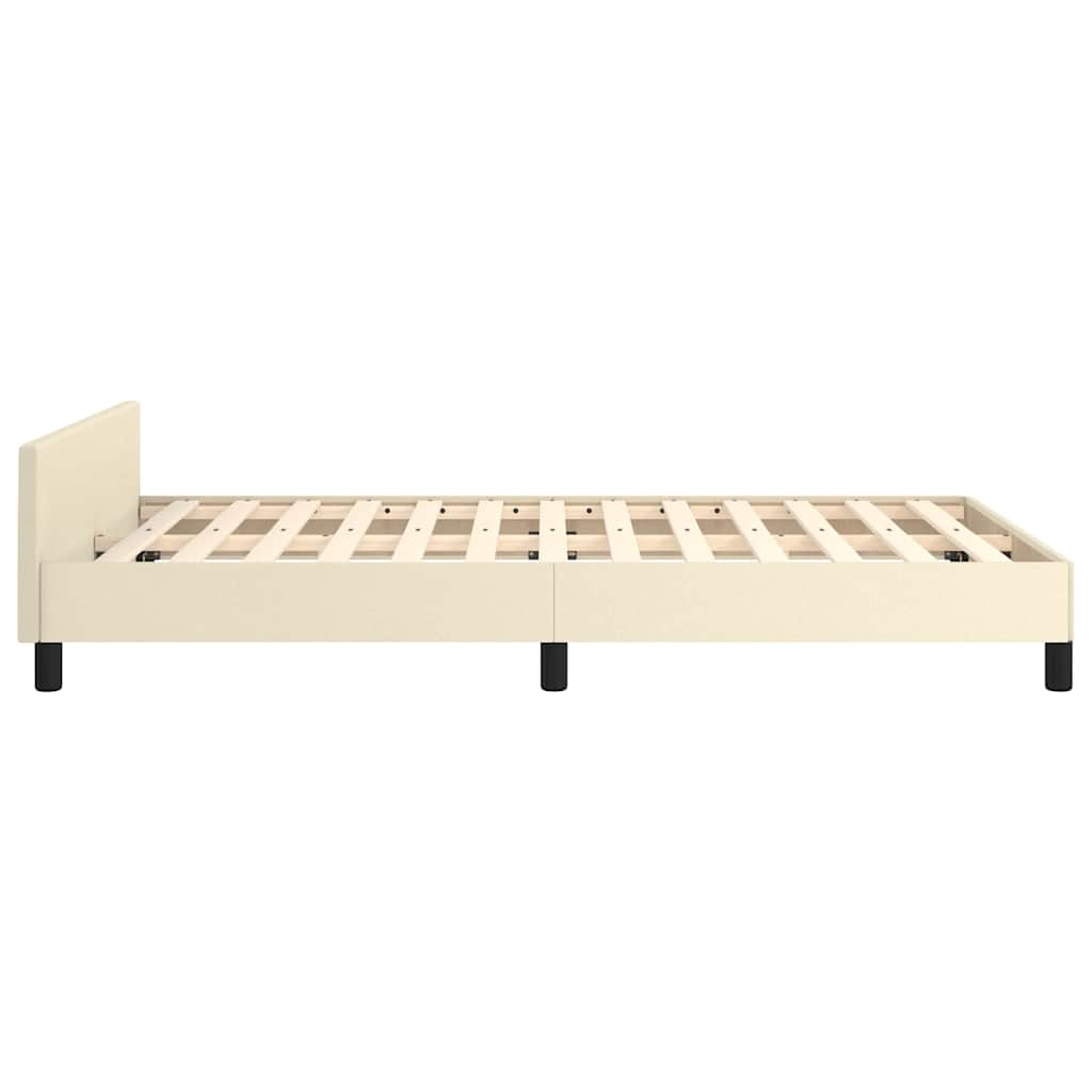 Giroletto con Testiera senza Materasso Crema 120x200 cm
