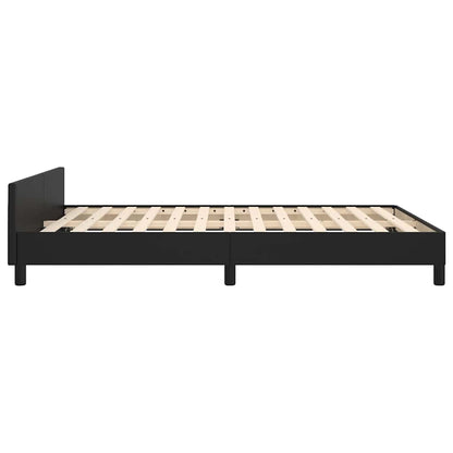 Giroletto con Testiera senza Materasso Nero 140x190 cm