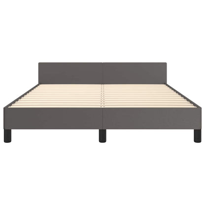 Giroletto con Testiera senza Materasso Grigio 140x190 cm - homemem39