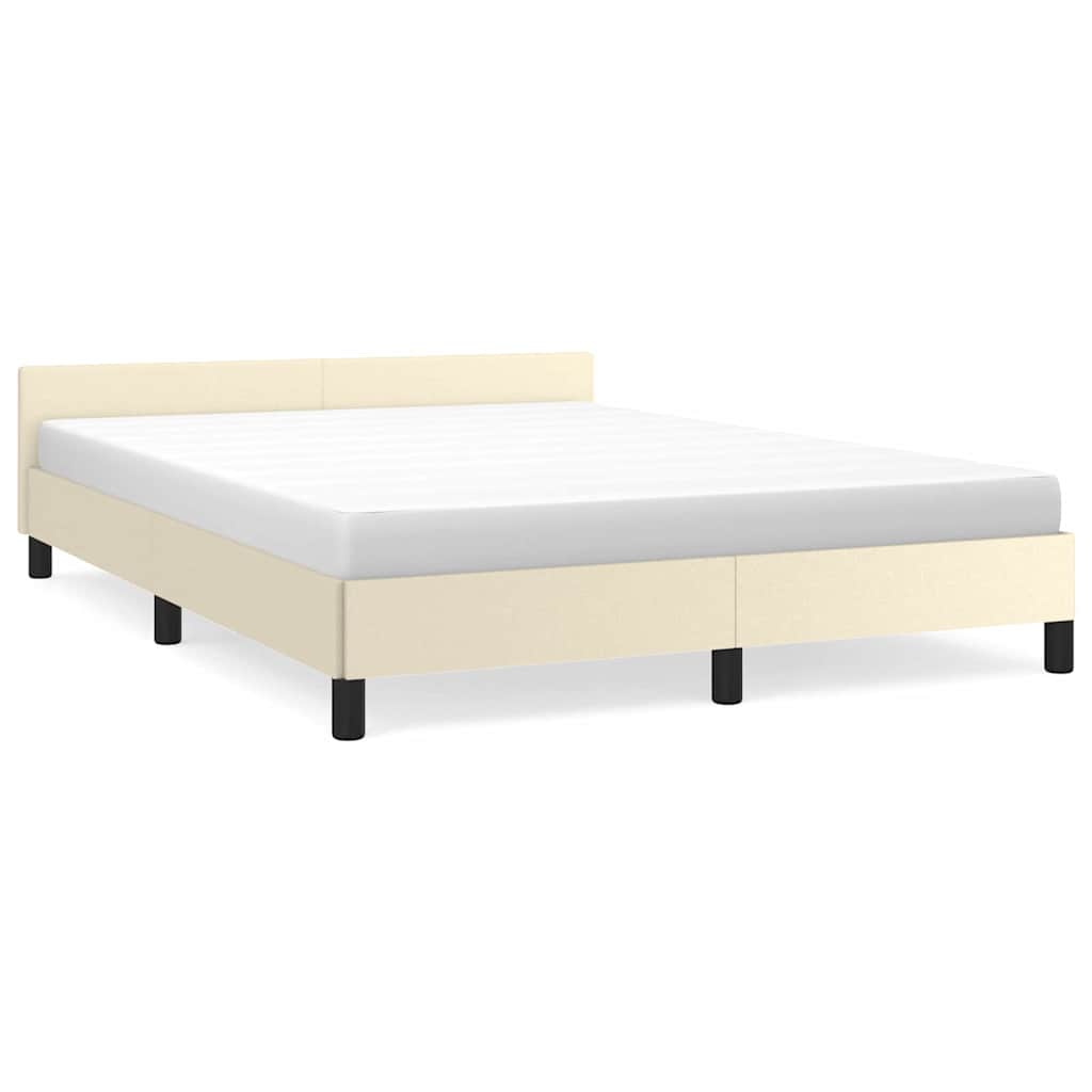 Giroletto con Testiera senza Materasso Crema 140x200 cm | homemem39