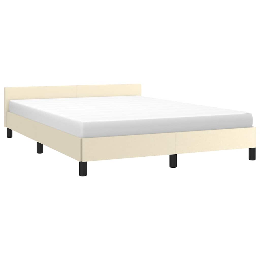 Giroletto con Testiera senza Materasso Crema 140x200 cm | homemem39