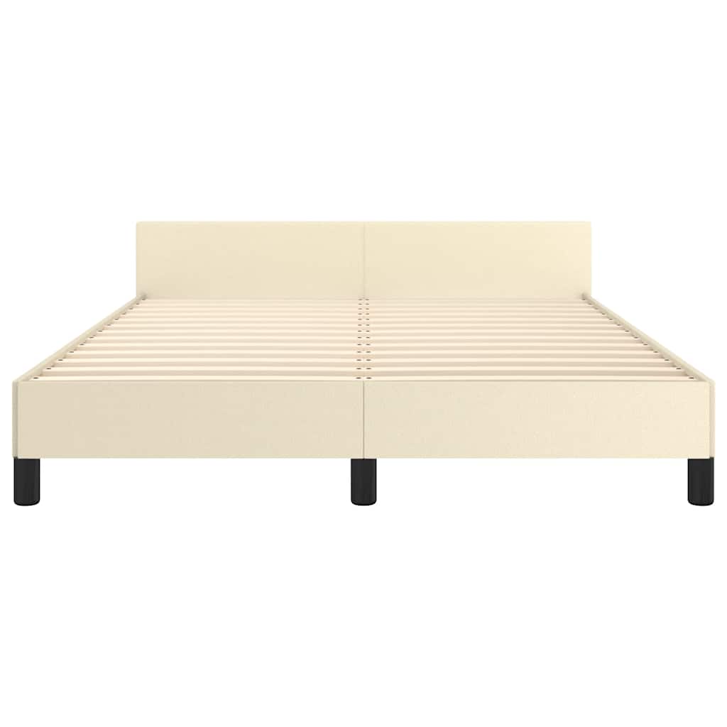 Giroletto con Testiera senza Materasso Crema 140x200 cm | homemem39