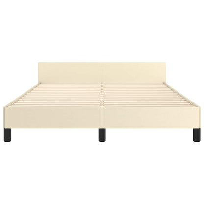 Giroletto con Testiera senza Materasso Crema 140x200 cm | homemem39